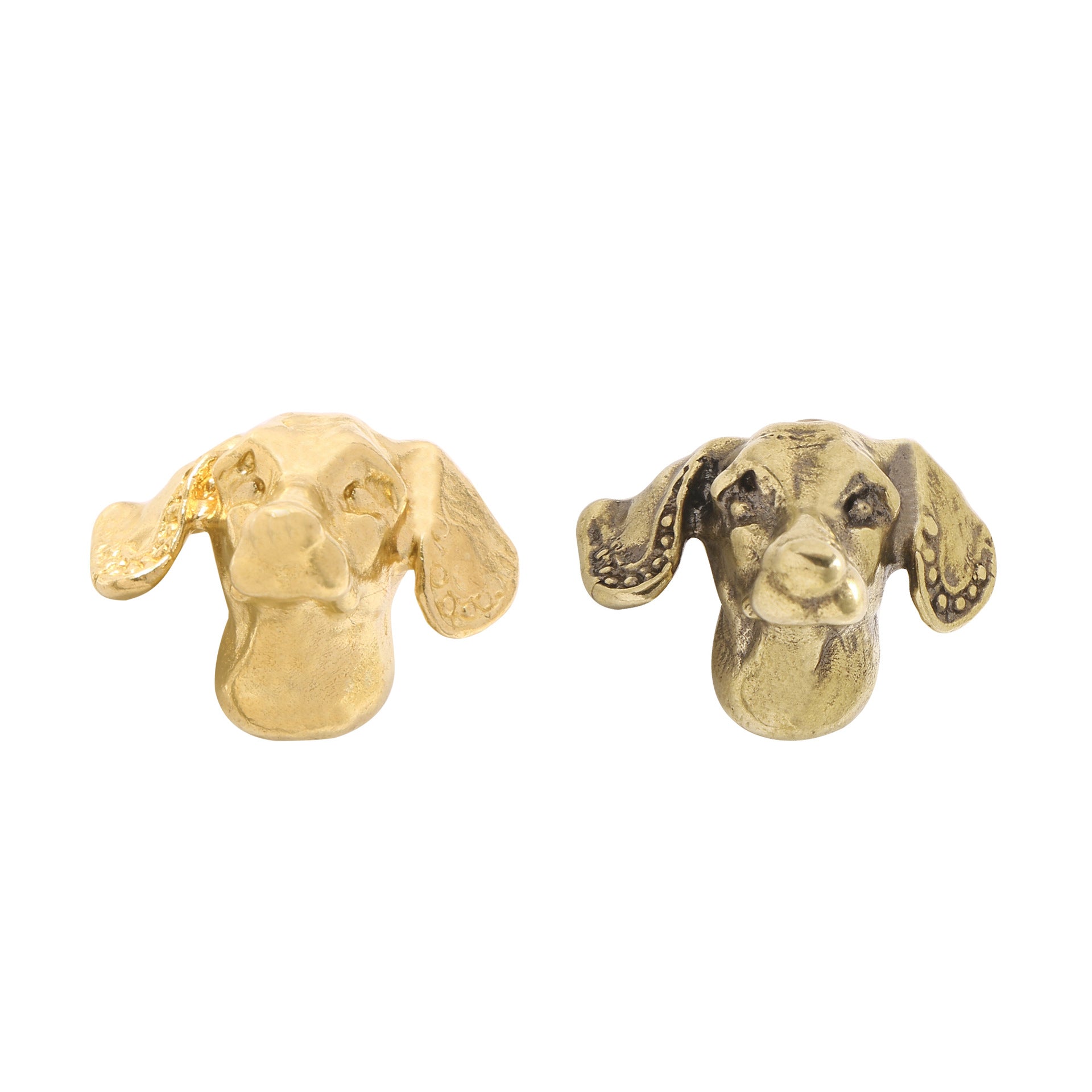 Armoire en laiton massif Doberman tête de chien Knob Creative Animal Tiroir Poignée pour cuisine