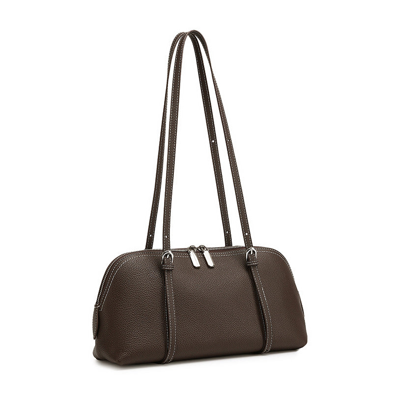 Leather véritable simple Commuter élégant sac de fourre-tout