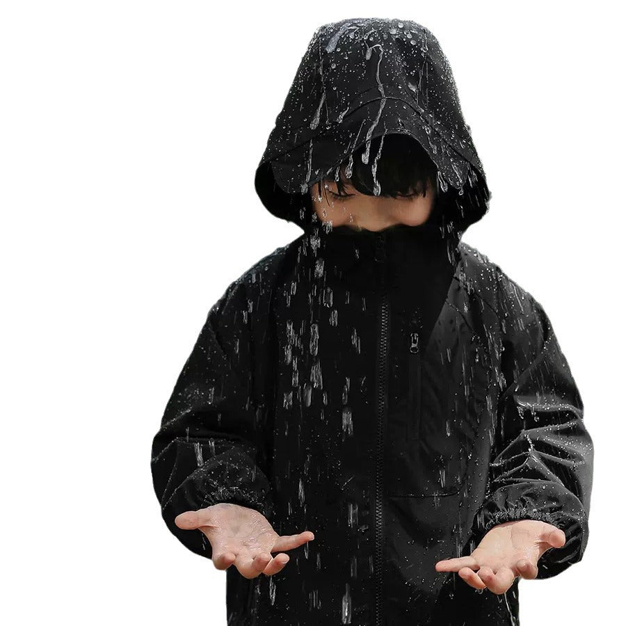 Veste d'extérieur à capuche pour enfants plus âgés