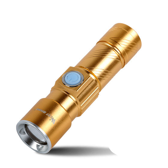 Vélo lumière stretch Zoom VTT lampe de poche LED Riding phare USB rechargeable