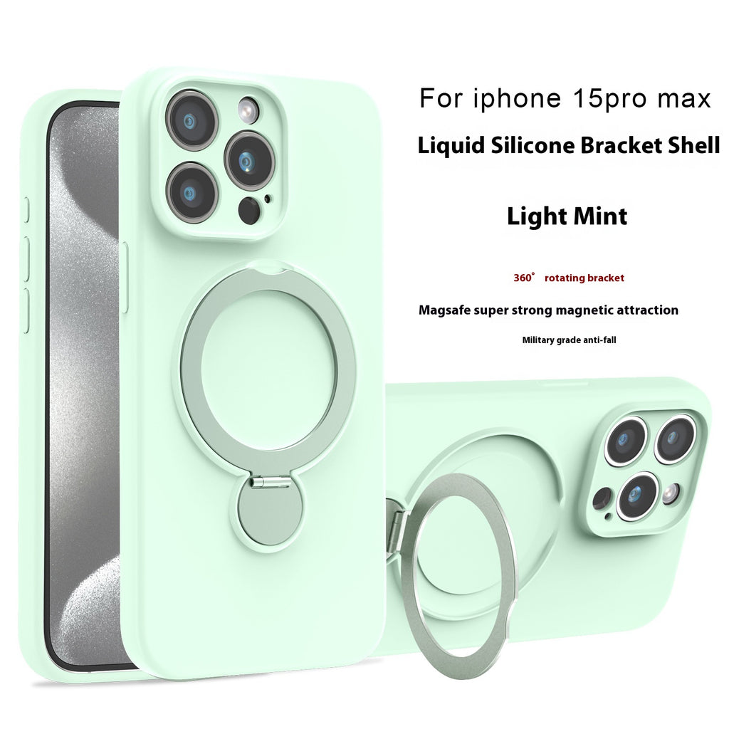 Boîtier de téléphone magnétique en silicone liquide applicable anti-chute