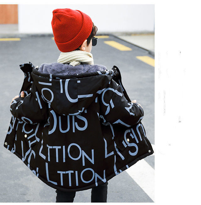 Manteau d'hiver coréen épais et rembourré pour enfants