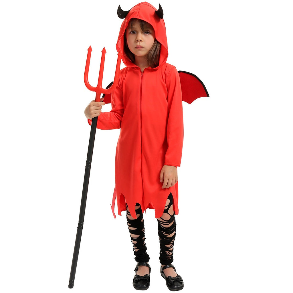 Déguisement de la petite diable d'Halloween Satan Rôle Jouer Cos Déguisement