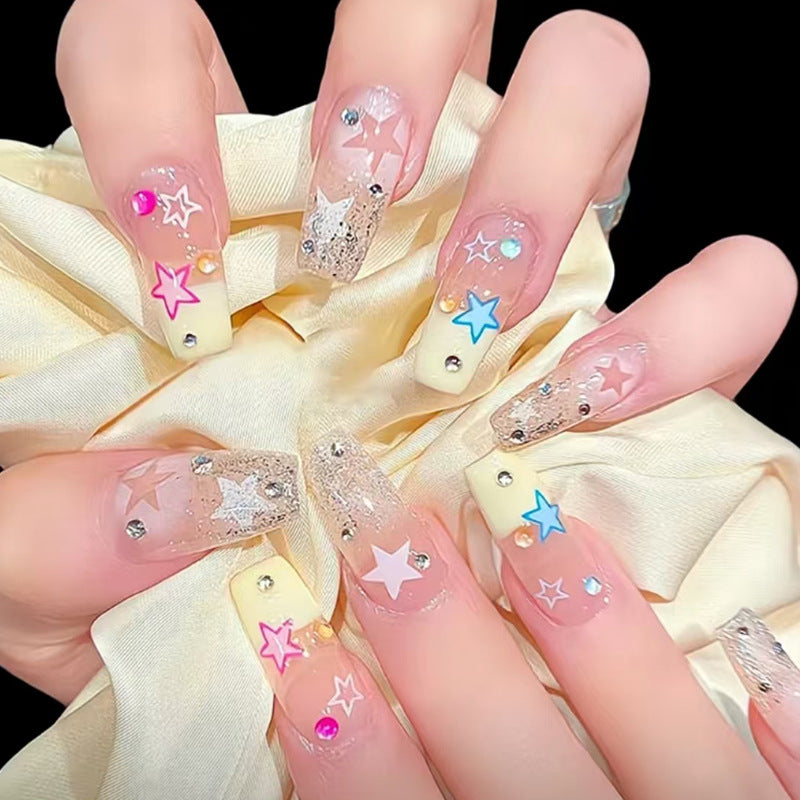Stickers Nail Cristal Detachable 24 Pièces