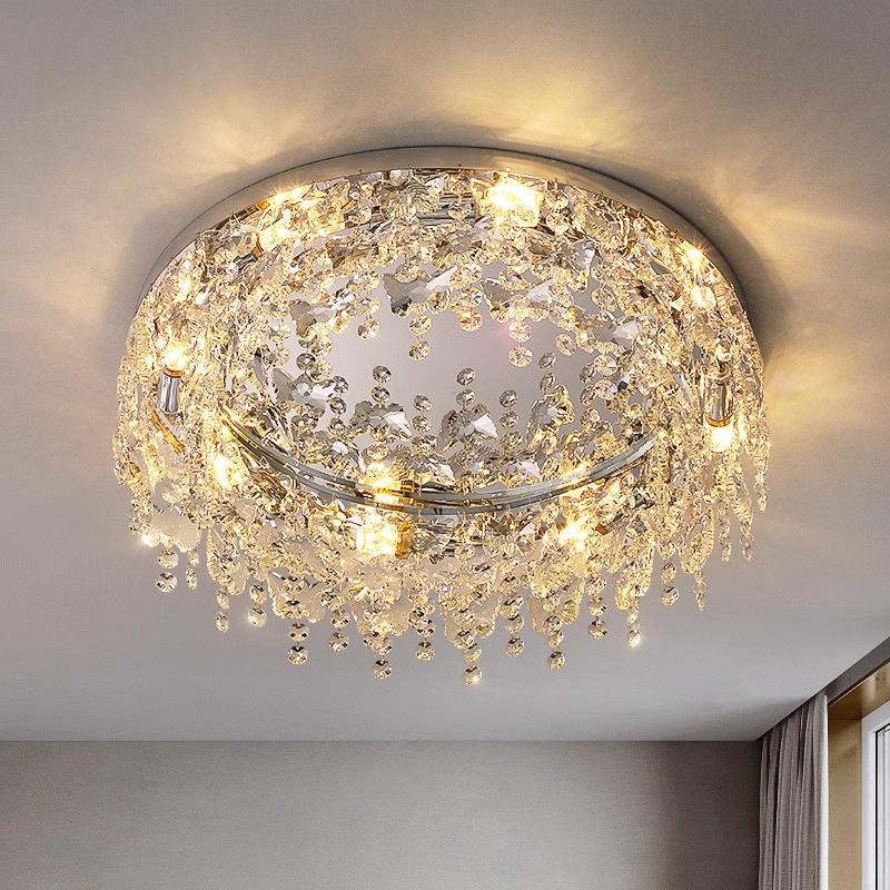 Lumière de luxe salon lampe Creative cristal plafond lumière pour la chambre Designer Insp