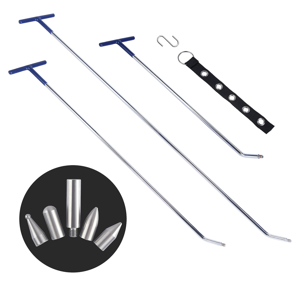 Outil de réparation de la dent de voiture Crochet Crowbar Ensemble de trois pièces