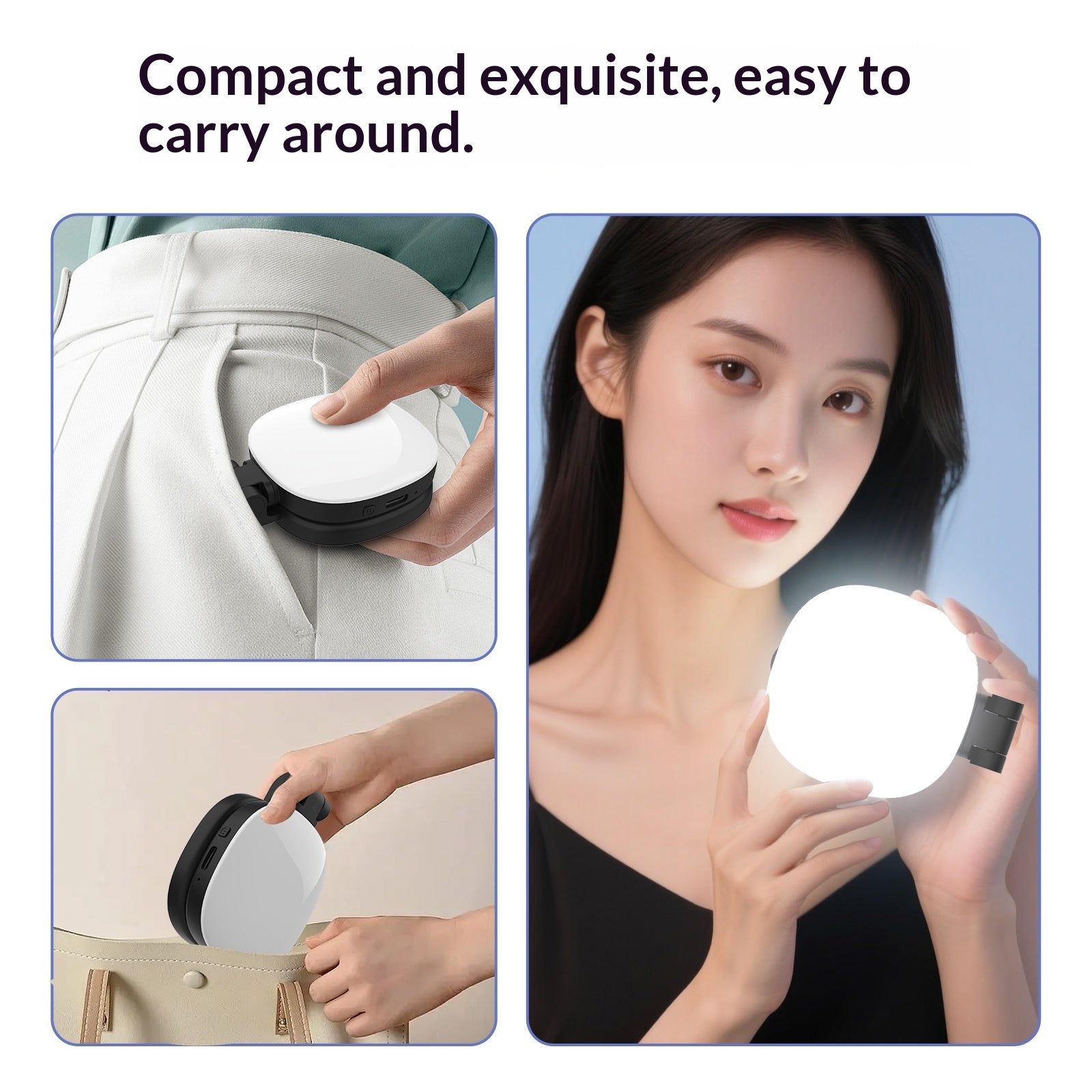 Magnetic Phone Fill Lampe de beauté portable pour la diffusion et le tournage en direct