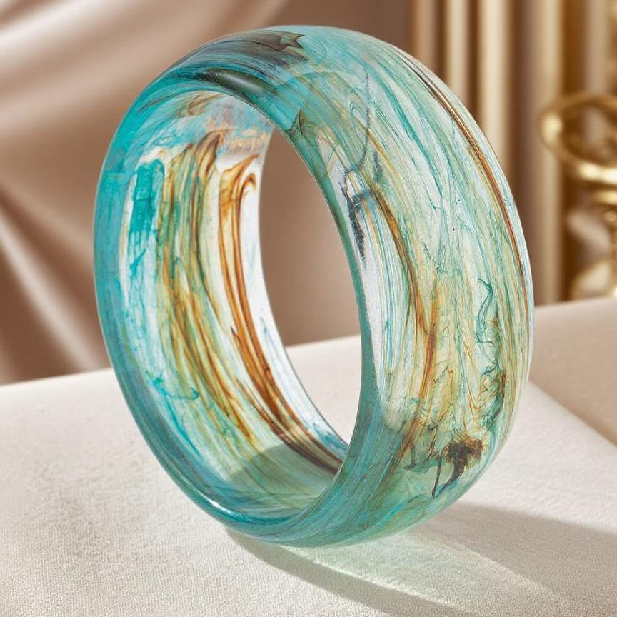 Macaron Ombre Acrylique Ocean-Thème Bracelet
