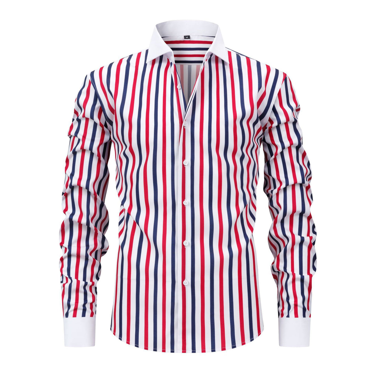Jiana European and American Plus Size pour homme Col Windsor Manches longues