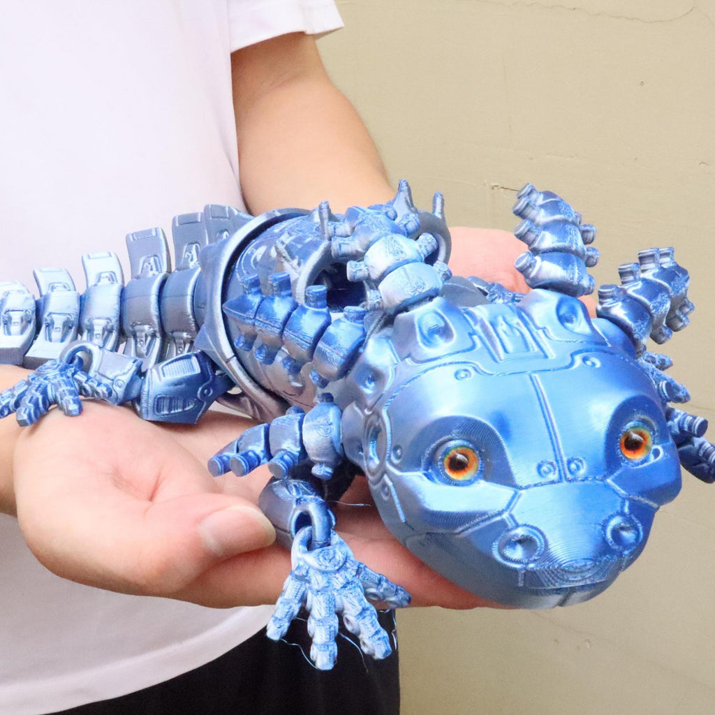 Salamandre mécanique imprimée en 3D Une figurine décorative mobile