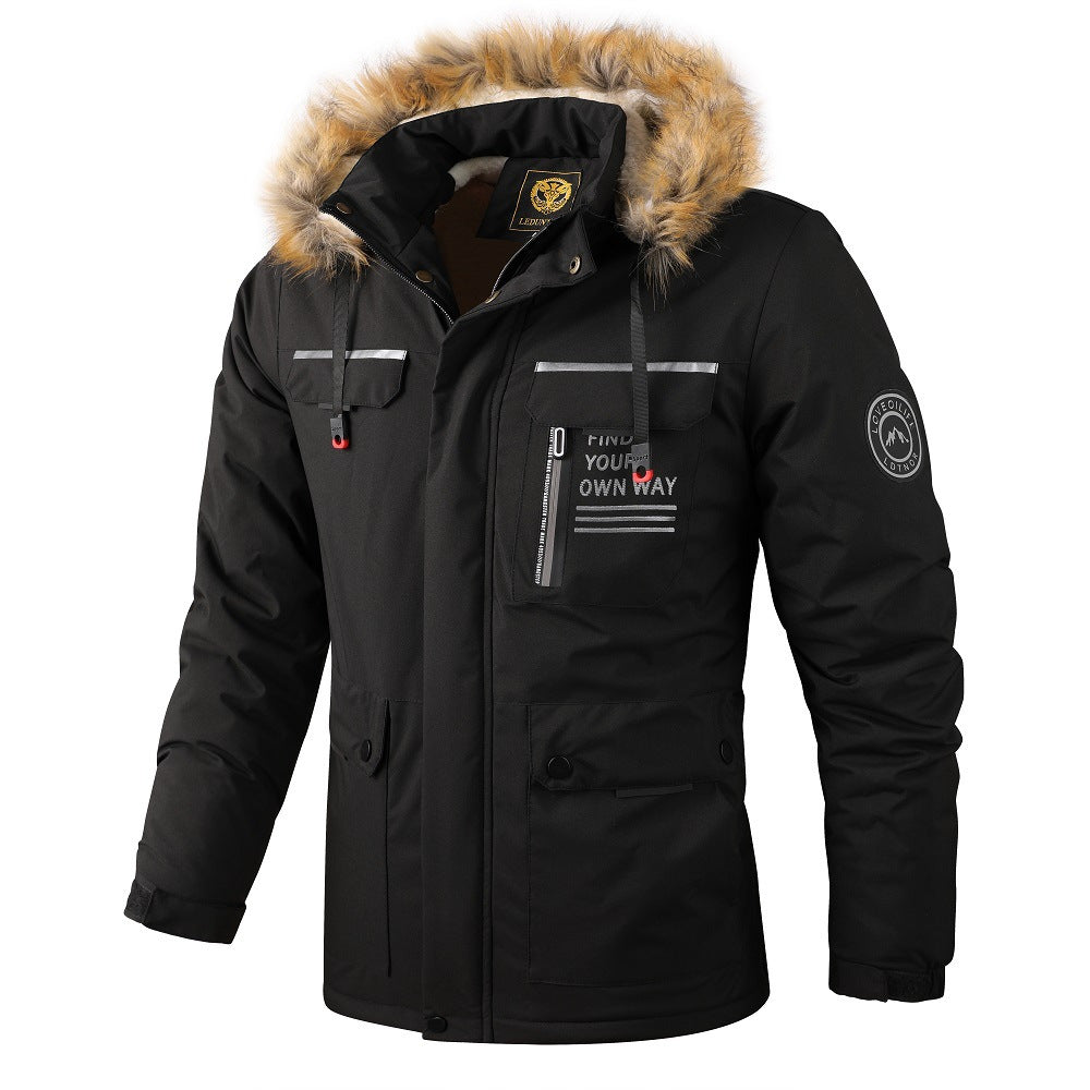 Mi-longueur Veste Casual Longueur genou Parka