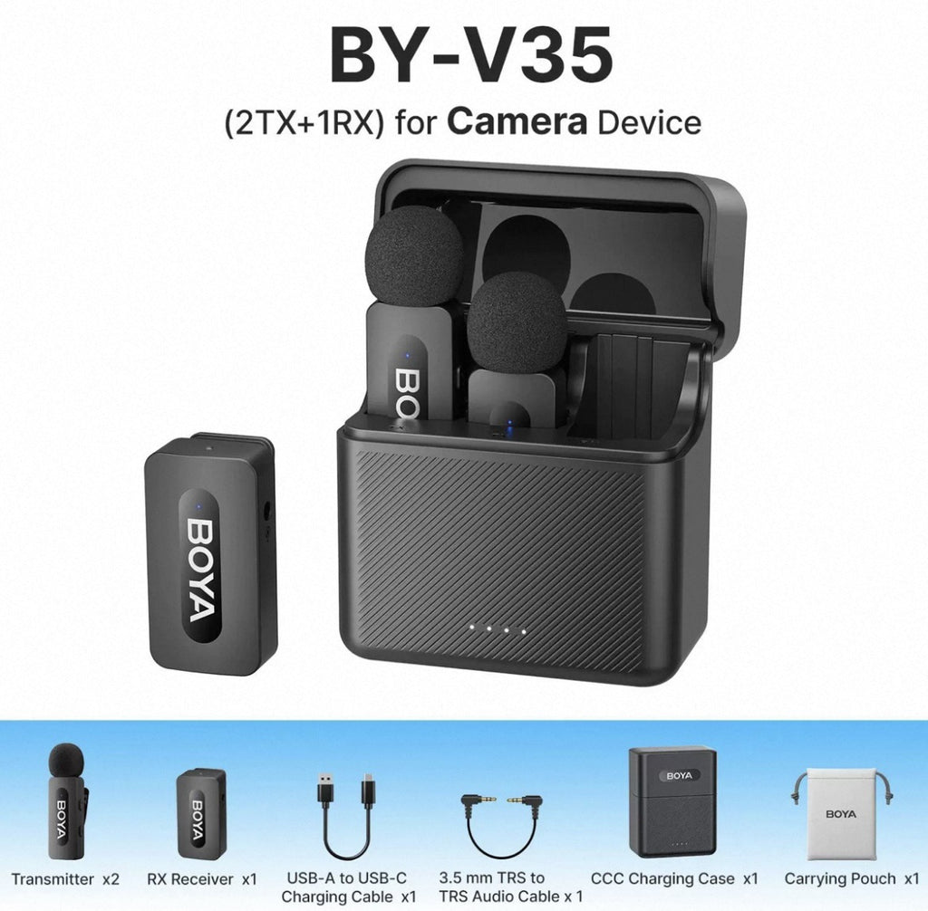Wireless Lavalier Microphone with Triple-Level AI Noise Cancellation for Mobile Live Strea