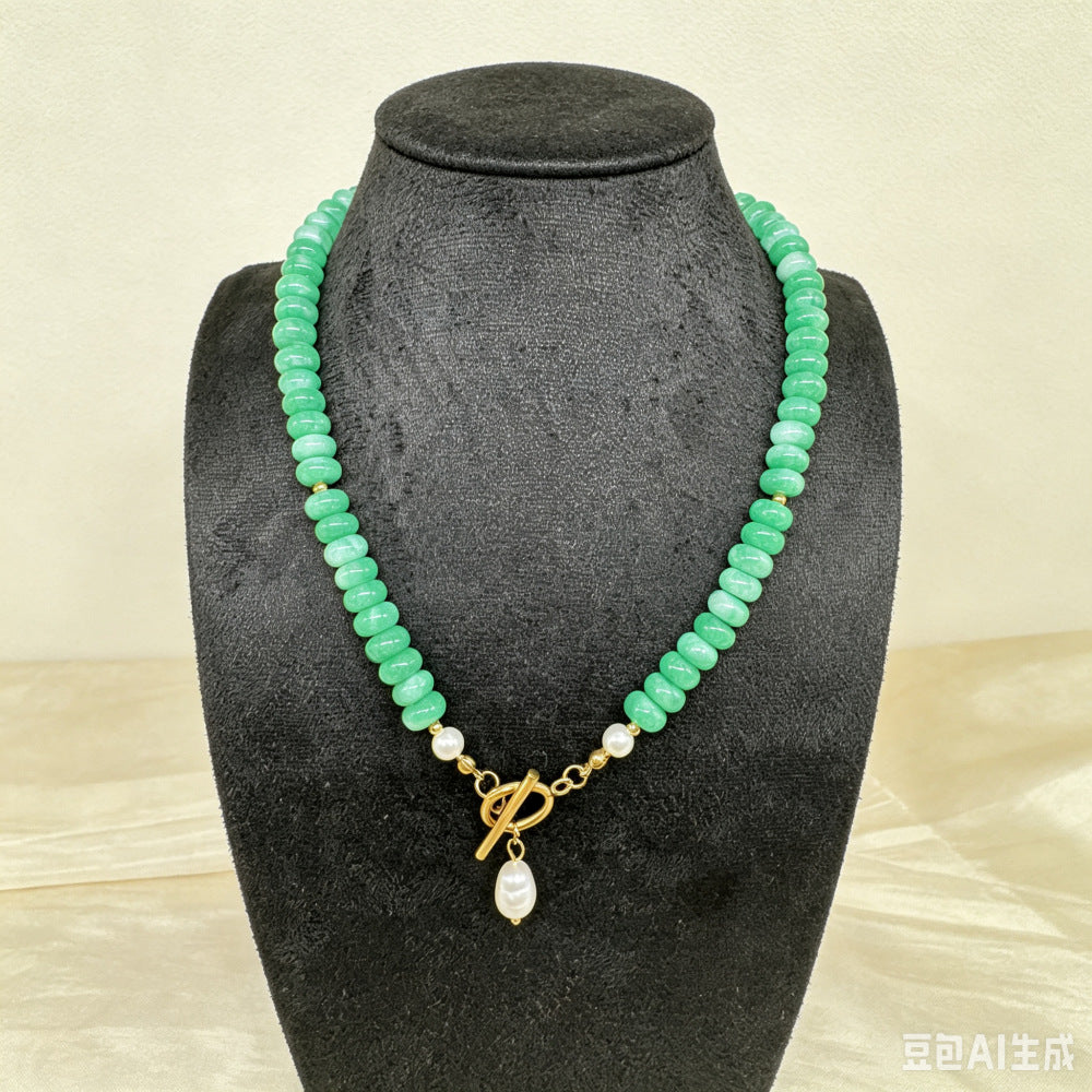 Collier en pierre naturelle Turquoise Pearl