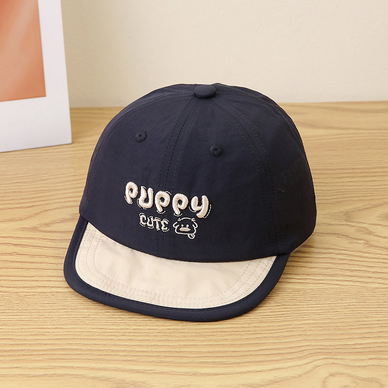 Casquette de baseball multicolore pour enfants avec motifs de lettres cartoonish et emb