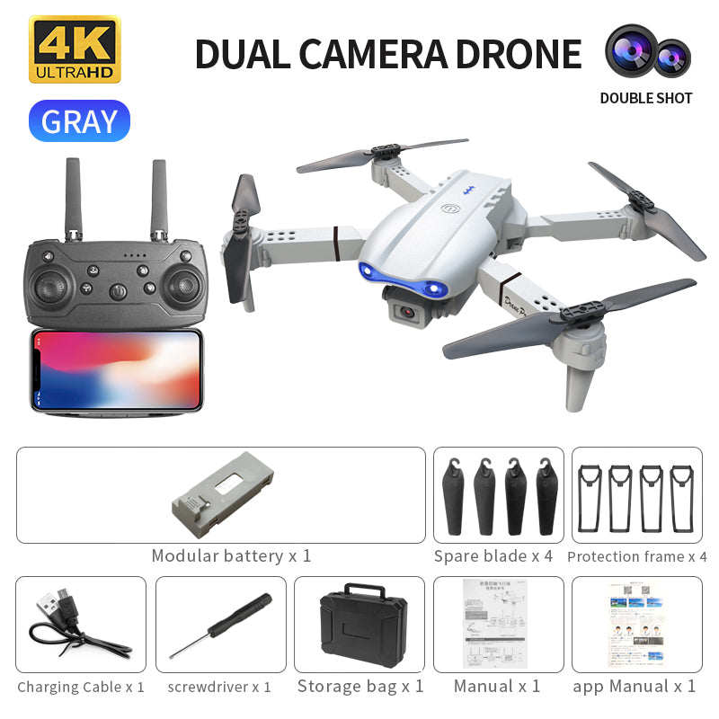 Longue durée de vie de la batterie de Quadcopter à double caméra