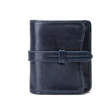 Porte-monnaie femme courte rétro étudiant pièce de la mode de la Purse tout-match Wallet Card Clamp