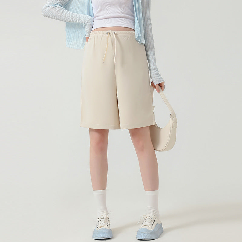 Le short des femmes enceintes Cropped L'été des femmes hors de portée mince haute taille large jambe