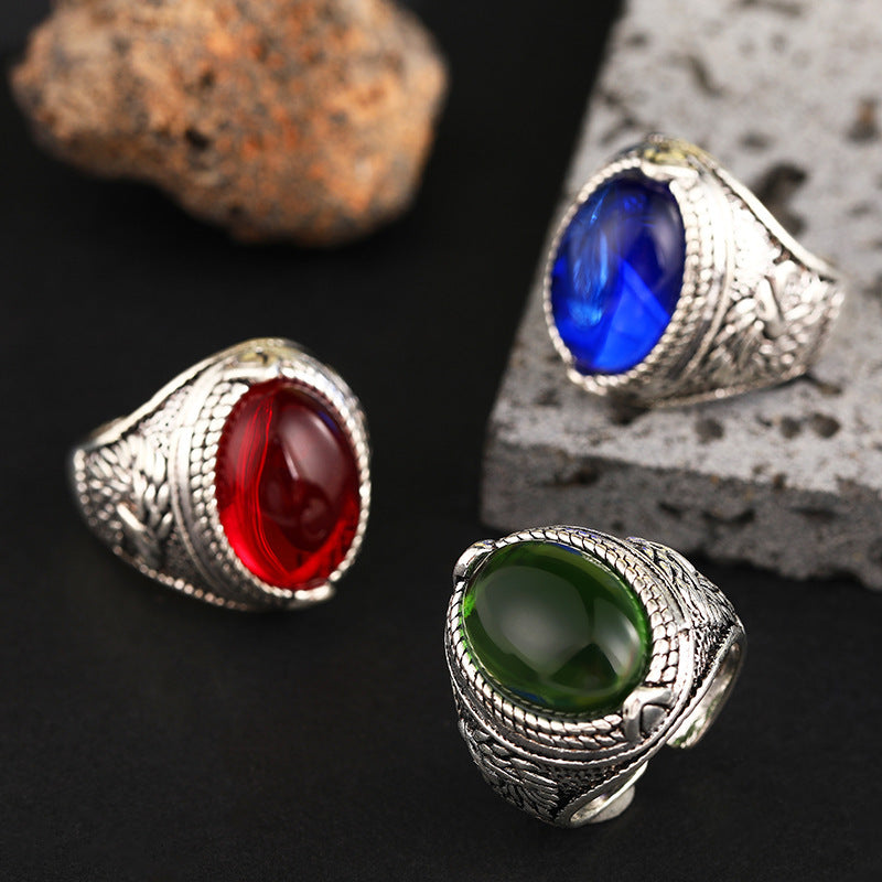 Bague homme électroplaqué mode et minimaliste