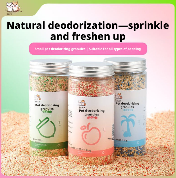 Pet Deodorizer Granules - Apple Flavor - 120g - 1 bottle