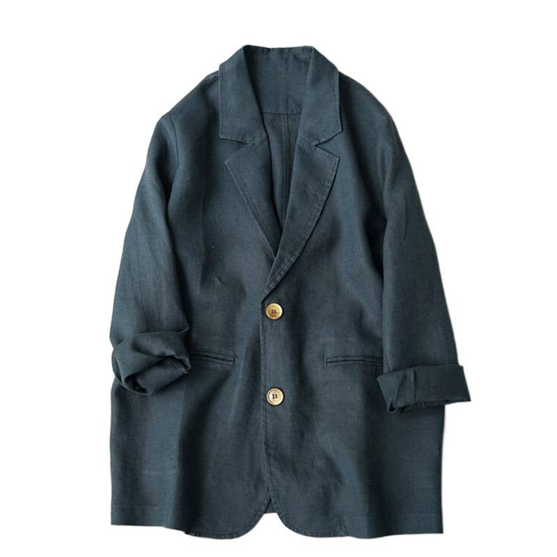 Robe professionnelle de couleur solide pour femme Élégante à manches longues Blazer