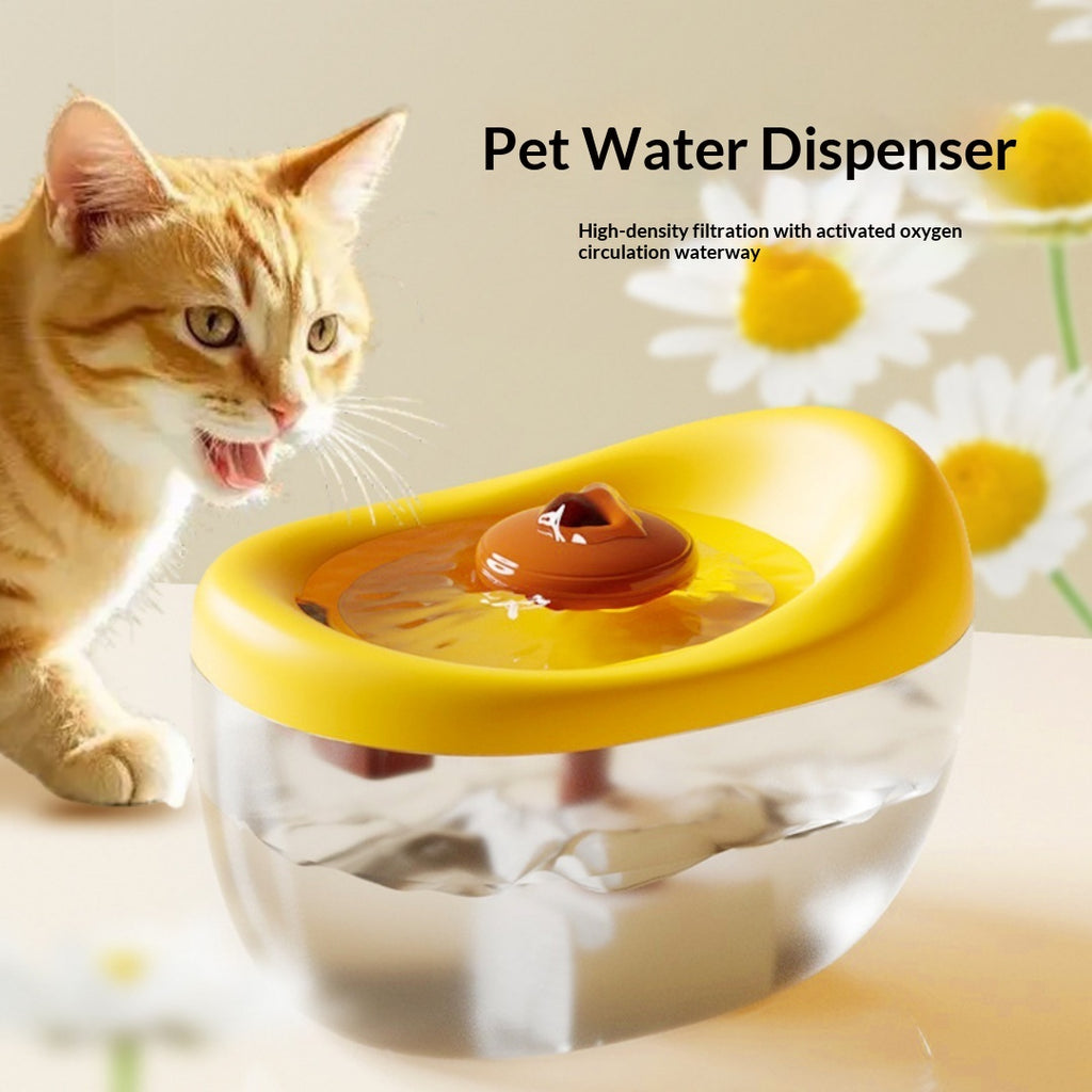 Fontaine d'eau filtrante pour animaux de compagnie silente