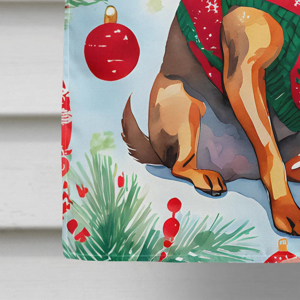 Miniature Pinscher Maison de Noël Drapeau Grand Porc Manches Pole décoratif à l'extérieur de la cour Ba