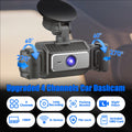 Cam 4 canaux avec carte MMC 128G 1080P avant 720P gauche droite 480P arrière G-sensor P