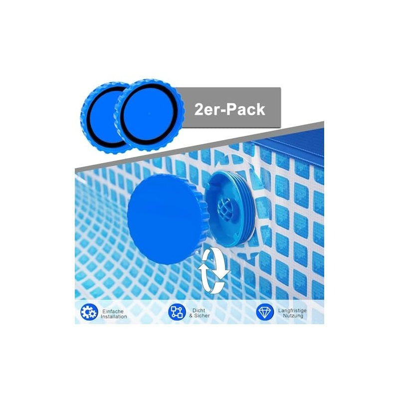 Buse d'entrée de piscine Ensemble de 2 – Buse d'entrée de remplacement pour piscines et piscines à cadres