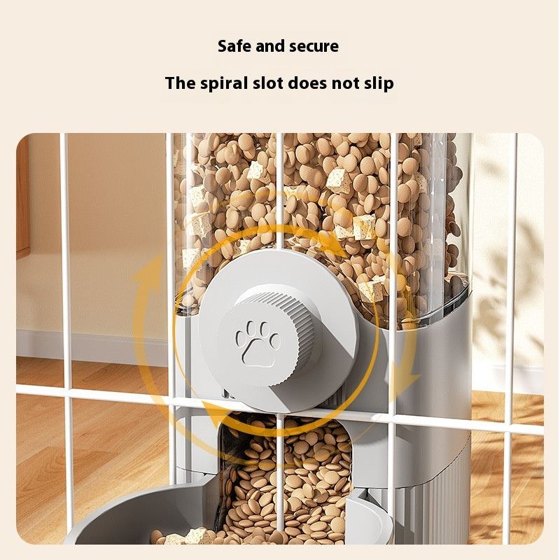 Suspension Cage Dog Basin Cat Bowl Automatic Pet Feeder