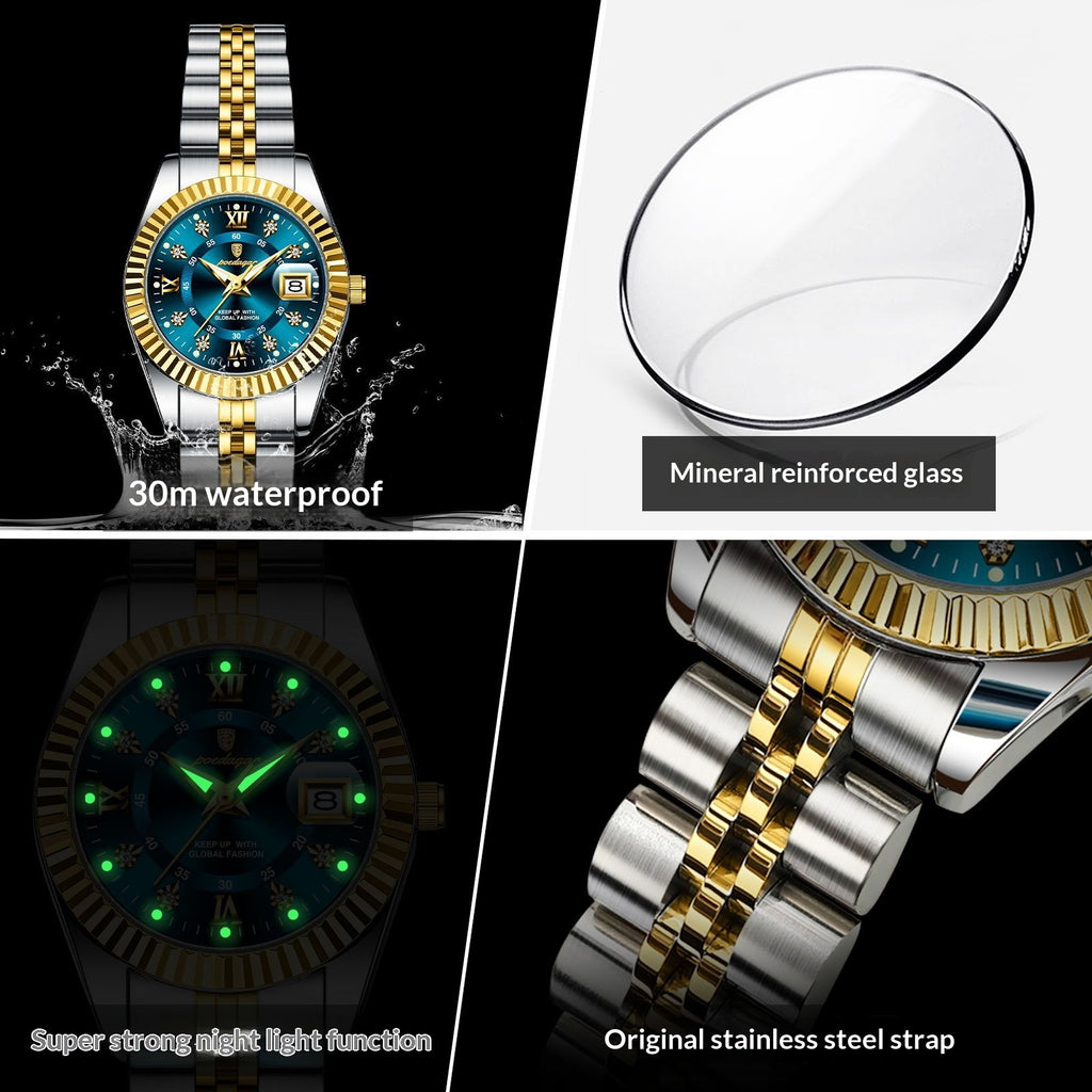 Élégante montre minimaliste et en alliage personnalisé pour les femmes