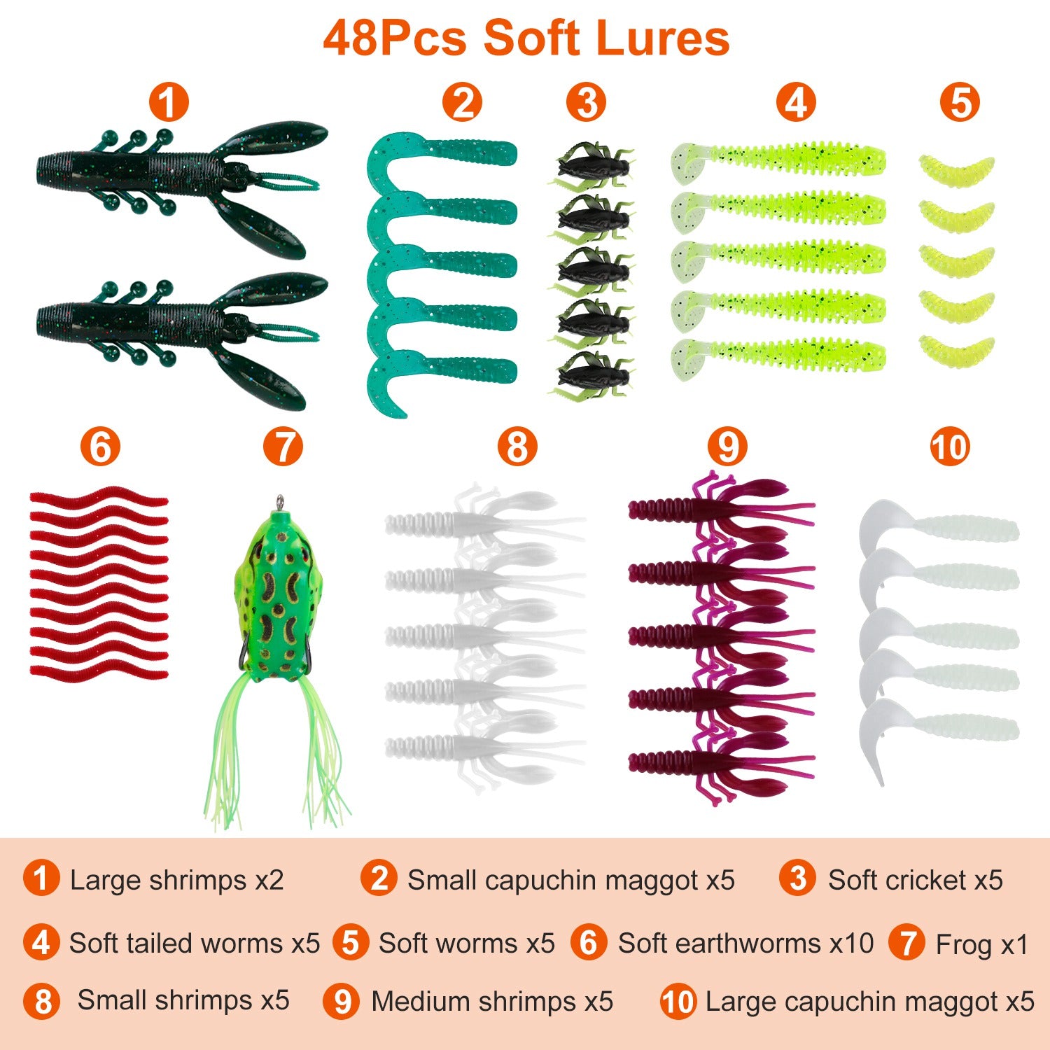 383Pcs Lures de pêche Tackle Box Bass Fishing Animated Lure Cranbbaits Spinnerbaits Soft Pl