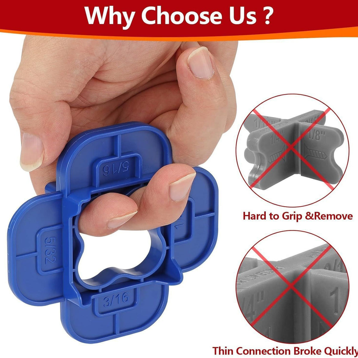 Bois en plastique Isolation Anneau Deck Gasket Spacer Tool