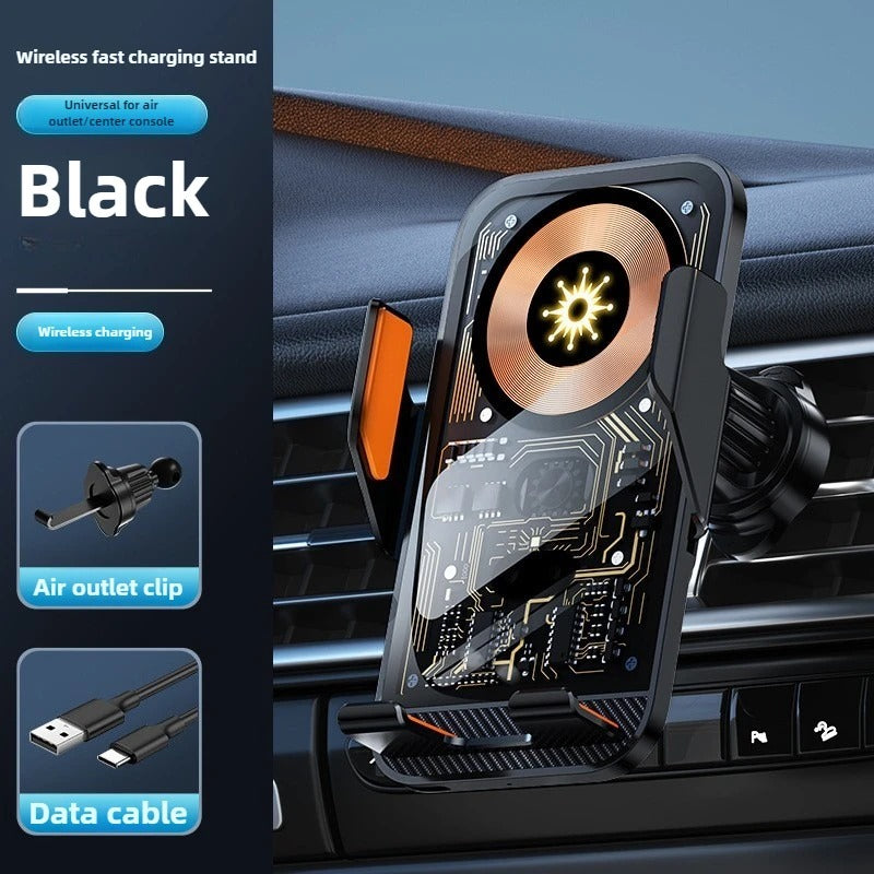 Support de voiture universel avec fonction de recharge sans fil pour téléphones portables