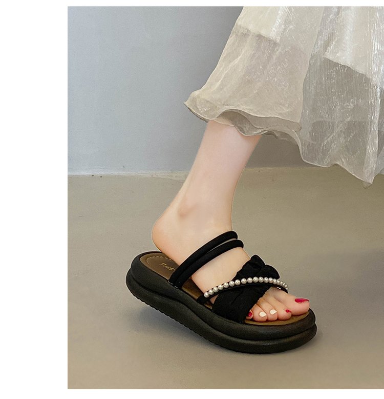 Femmes Coréen Style Platform Slippers
