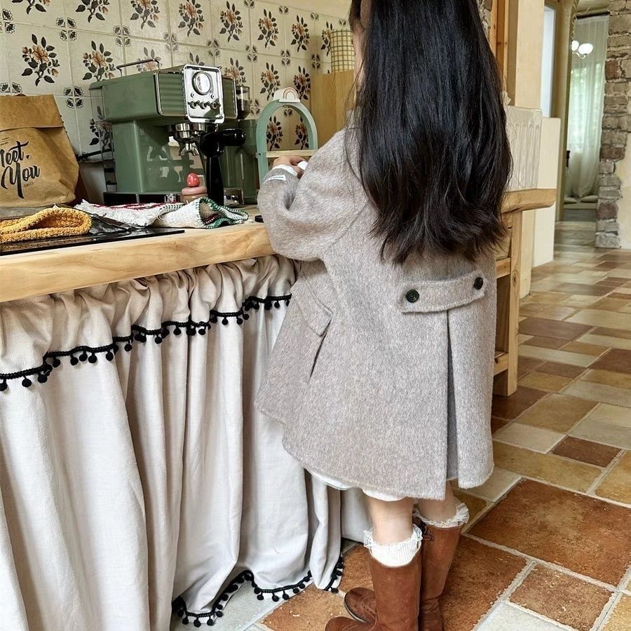 Manteau de laine de cachemire double face