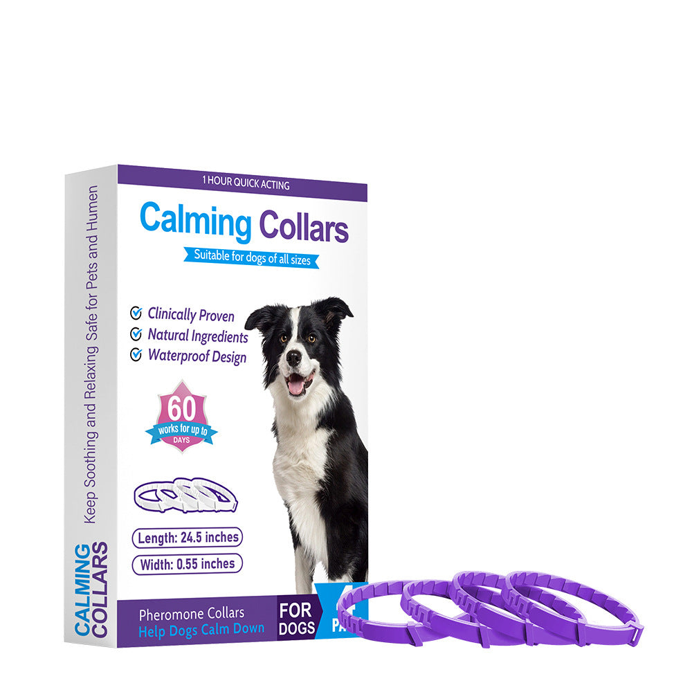 4-Pack Calming Pheromone Collars for Cats and Dogs to Relieve Anxiety
