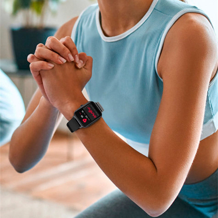 P74 Bluetooth Appel à la fréquence cardiaque Pression artérielle Oxygène sanguin Renseignements sur la santé Sommeil Spor