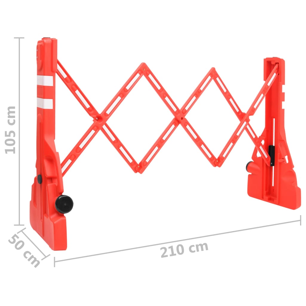Porte de barrière pliable 210x