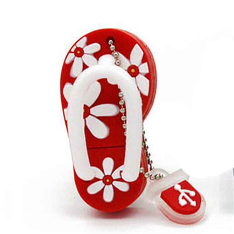 Cartoon Creative Beach Shoes U Disk Mode Mini personnalisation