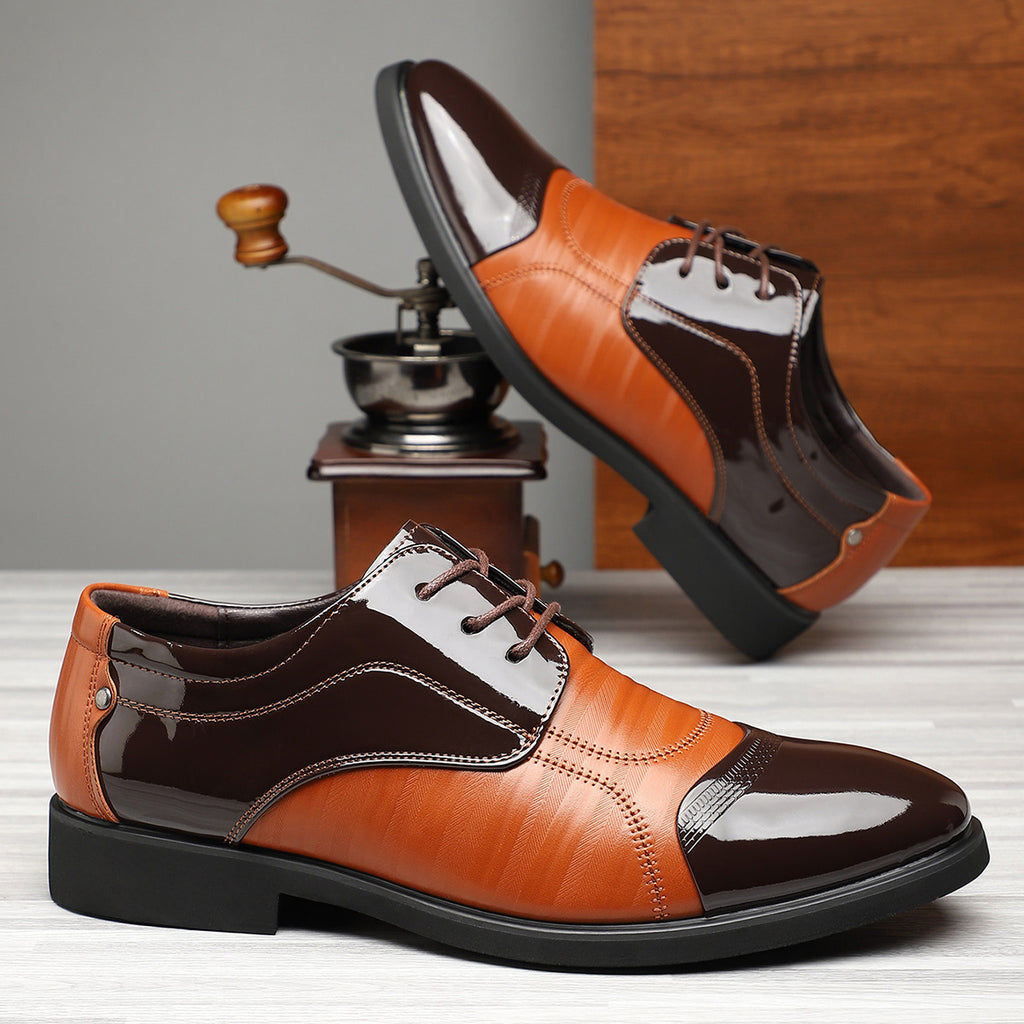 Chaussures en cuir tendance élégant homme avec un design unique