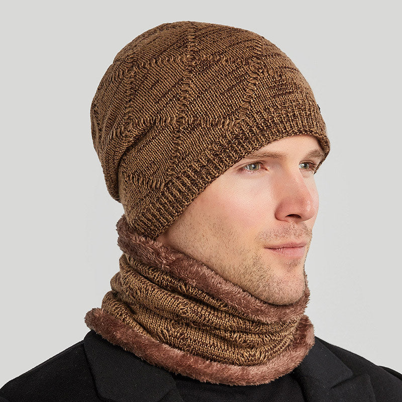 Chapeau deux-pièces Woolen avec protection de la tête et de l'oreille