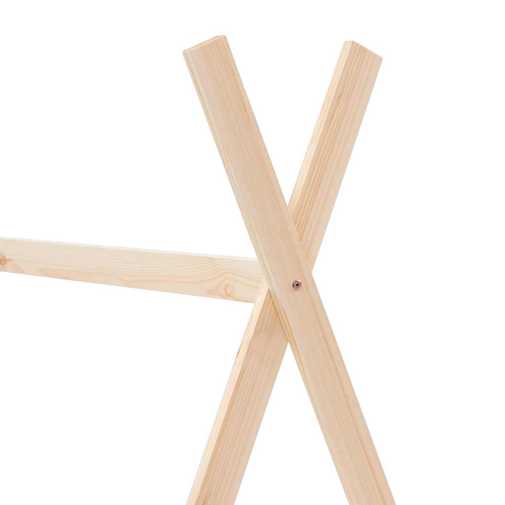 Lit pour enfants Cadre en bois de pin massif Cadre en bois de pin massif