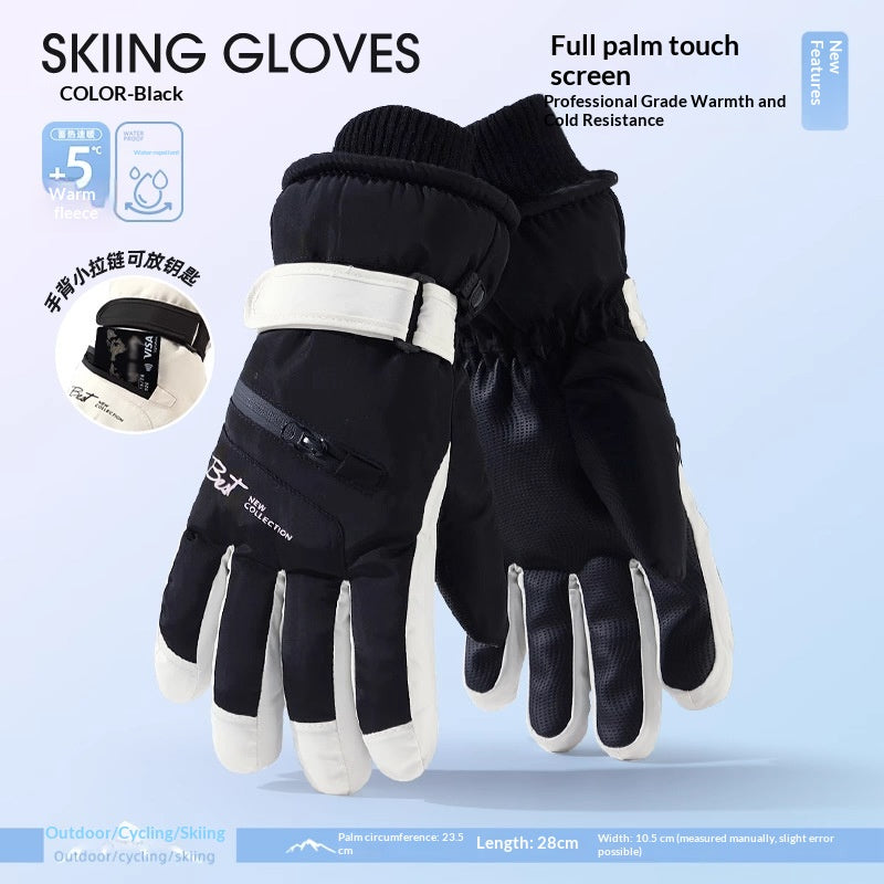 Gants de vélo à cinq doigts, doublés de mouches