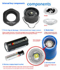Luminaire de poche à LED robuste d'extérieur Tente Camping Tente Lumière