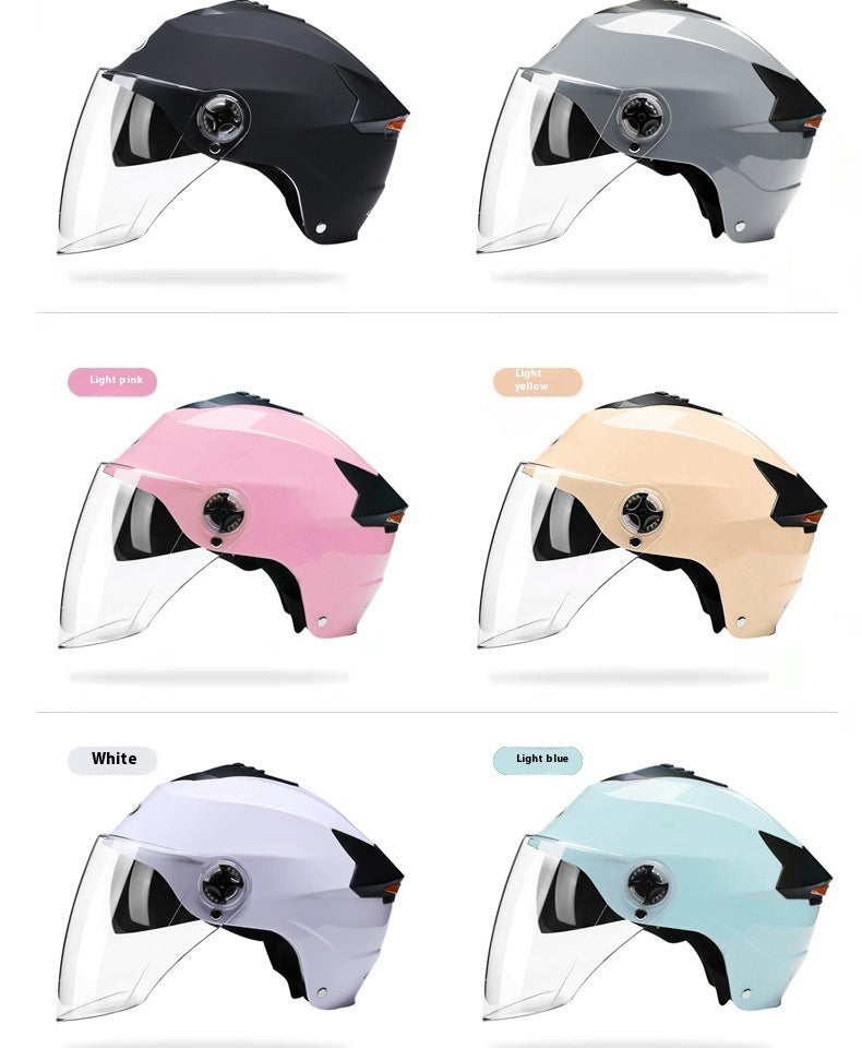 Casque de vélo électrique hommes et femmes quatre saisons casque universel de batterie voiture