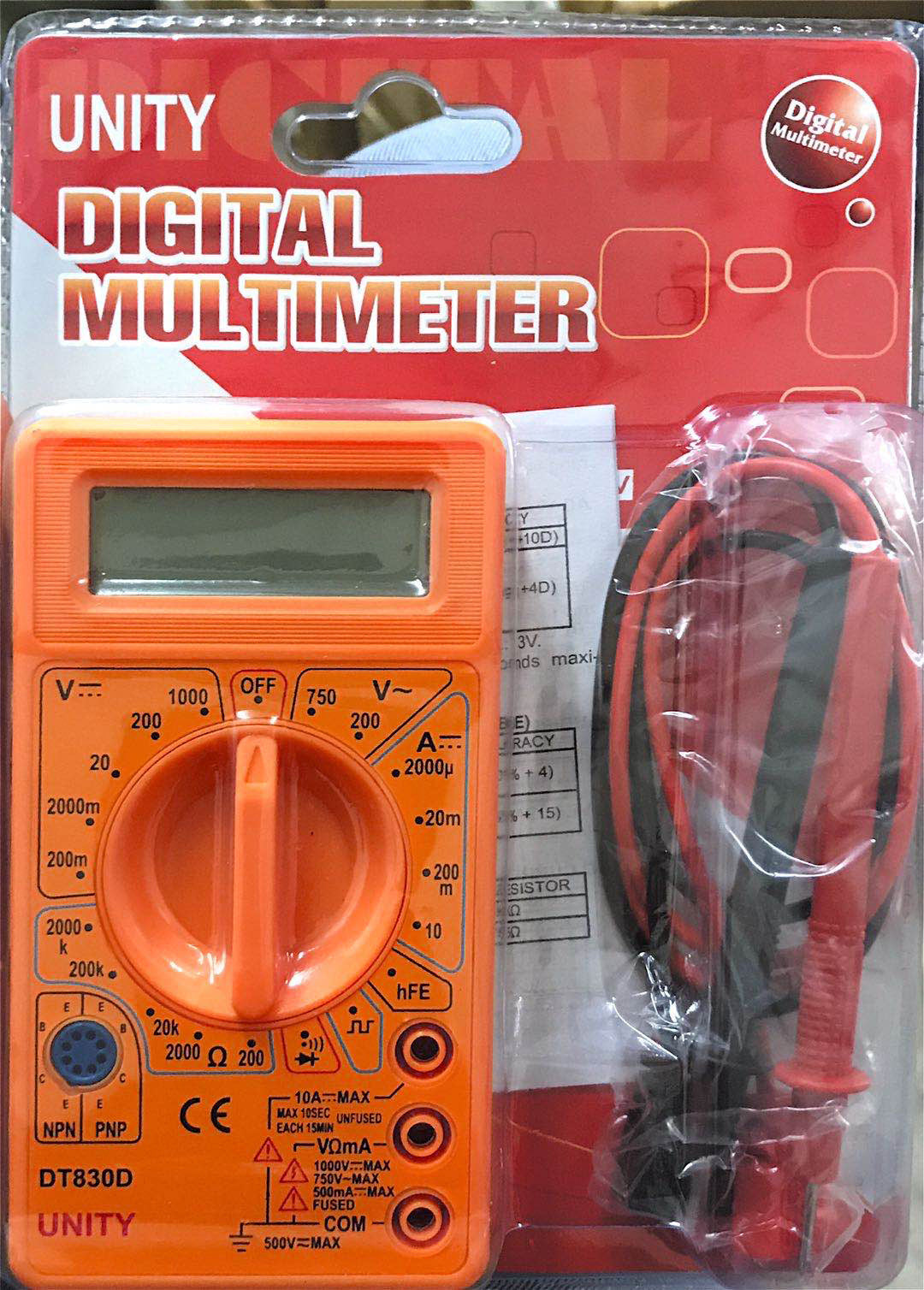 DT-830D Mini multimètre numérique avec Beeping