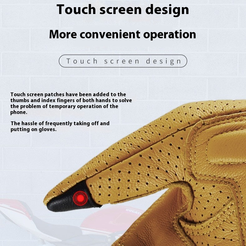Gants de moto Équipement de moto Gants respirants chauds