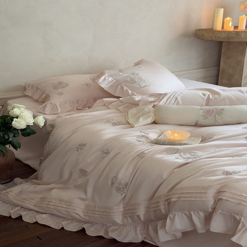 Brodé Silky-smooth and Skin-friendly Toute la saison Pure Cotton Bedding