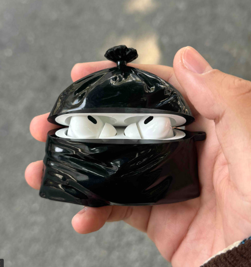 Boîtier d'origine en silicone noir sac d'oreille