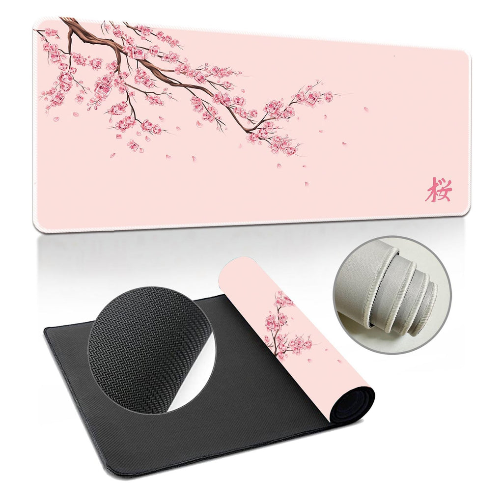Cerise Blossom Ink-Wash Extra-Large Extra-Thick Mouse Pad